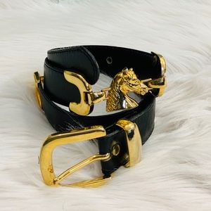 Stephen Collins Leather Equestrian Belt